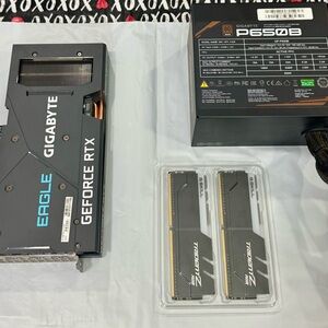 Gigabyte GeForce RTX 3060 Ti, 2 RGB 16gb RAM (unused), 650w PSU bundle